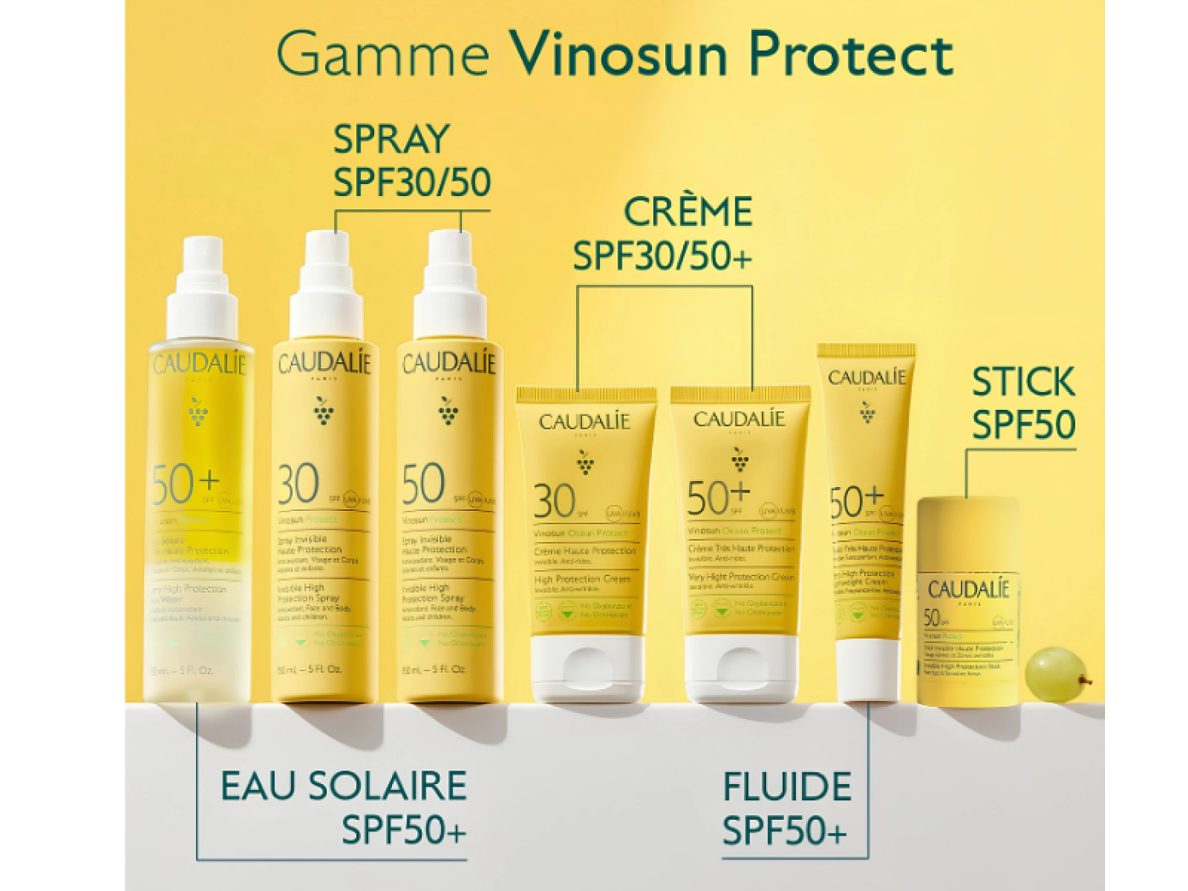 Caudalie Vinosun Protect Crème Solaire SPF50 50ML