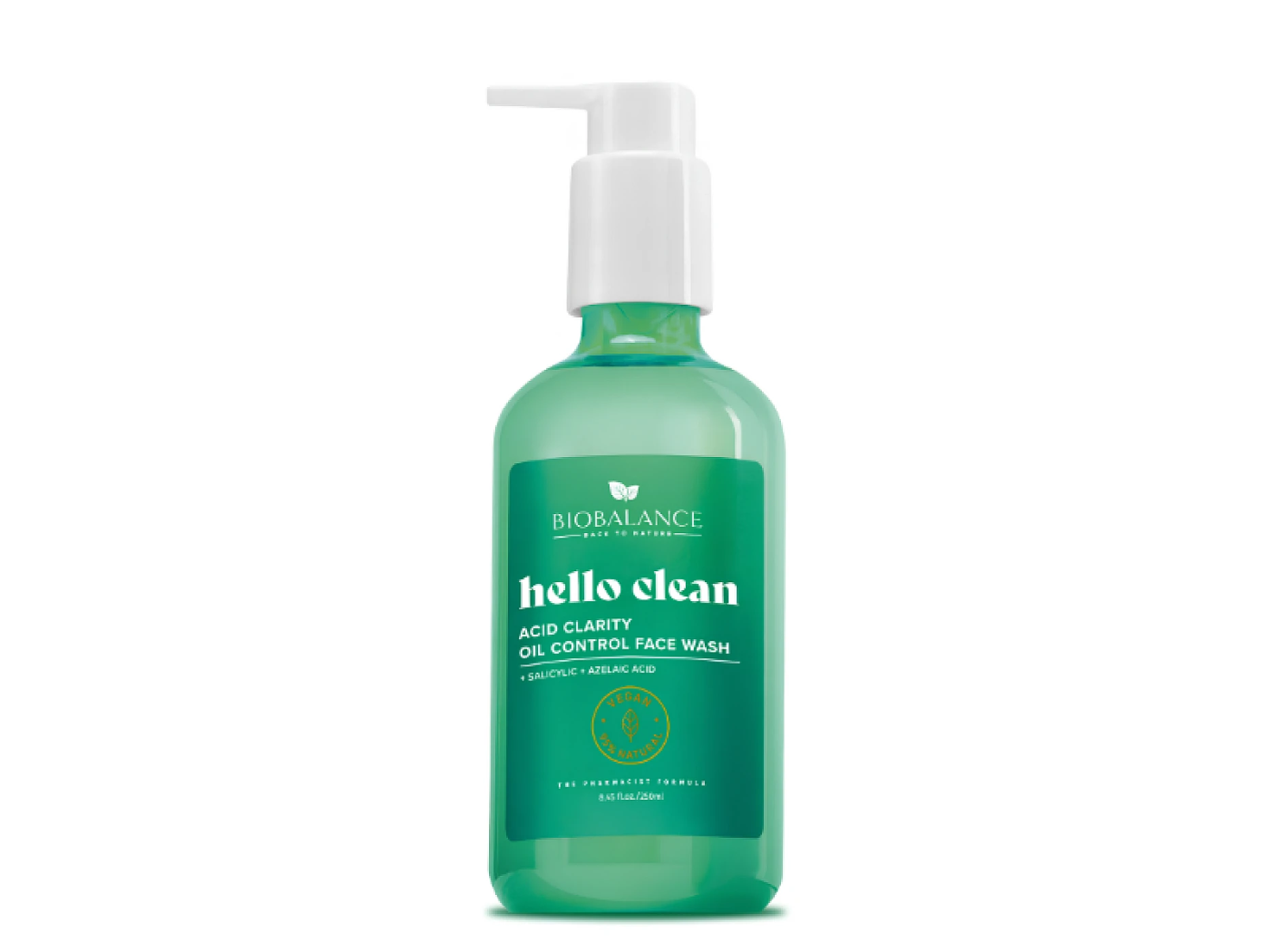 BIOBALANCE Hello Clean Acid Clarity Oil Control Face Wash 250 ml – BIO BALANCE 250 ml