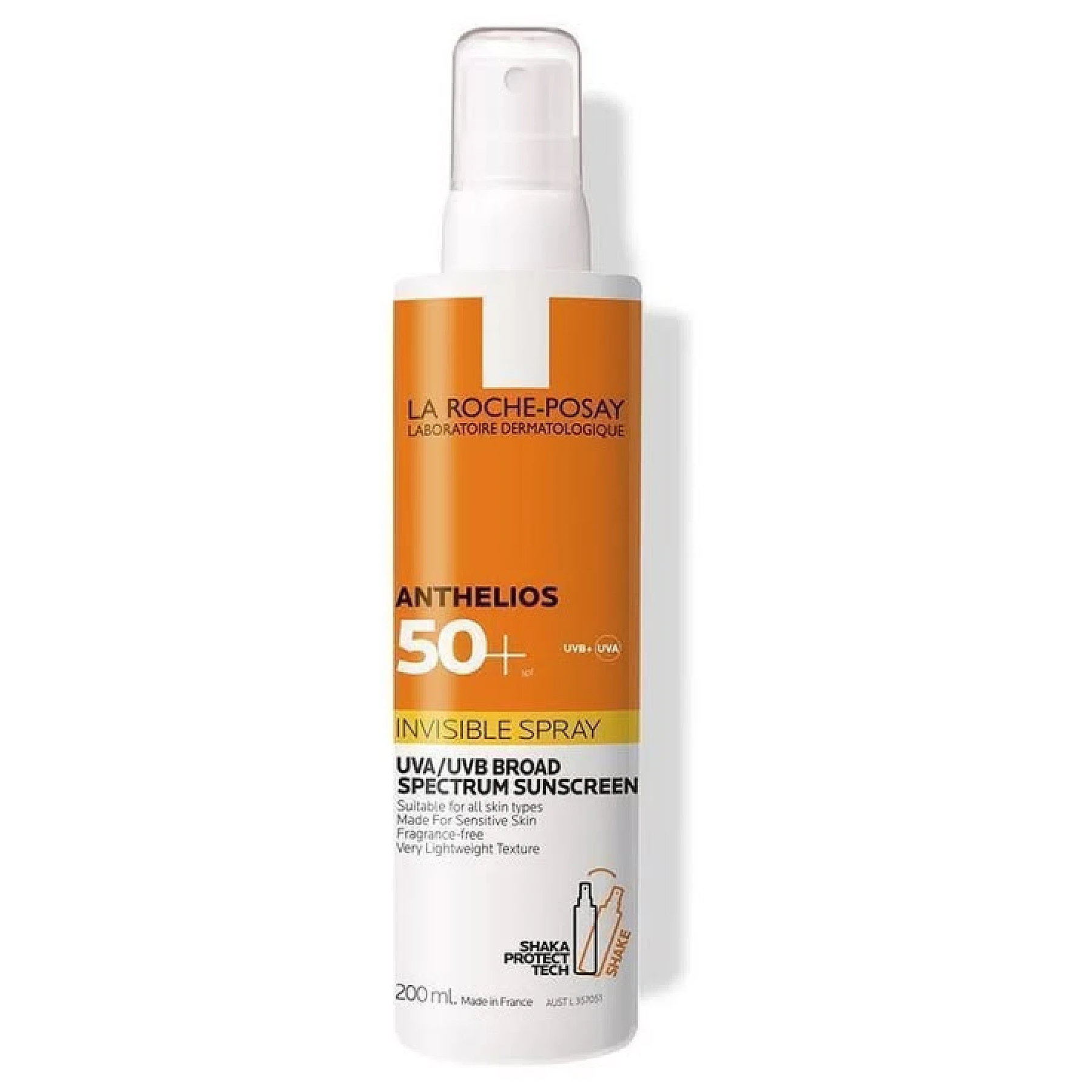 La Roche Posay Anthelios Crème Solaire en Spray Invisible SPF50+ Visage et Corps 200 ml – La Roche-Posay 200ml