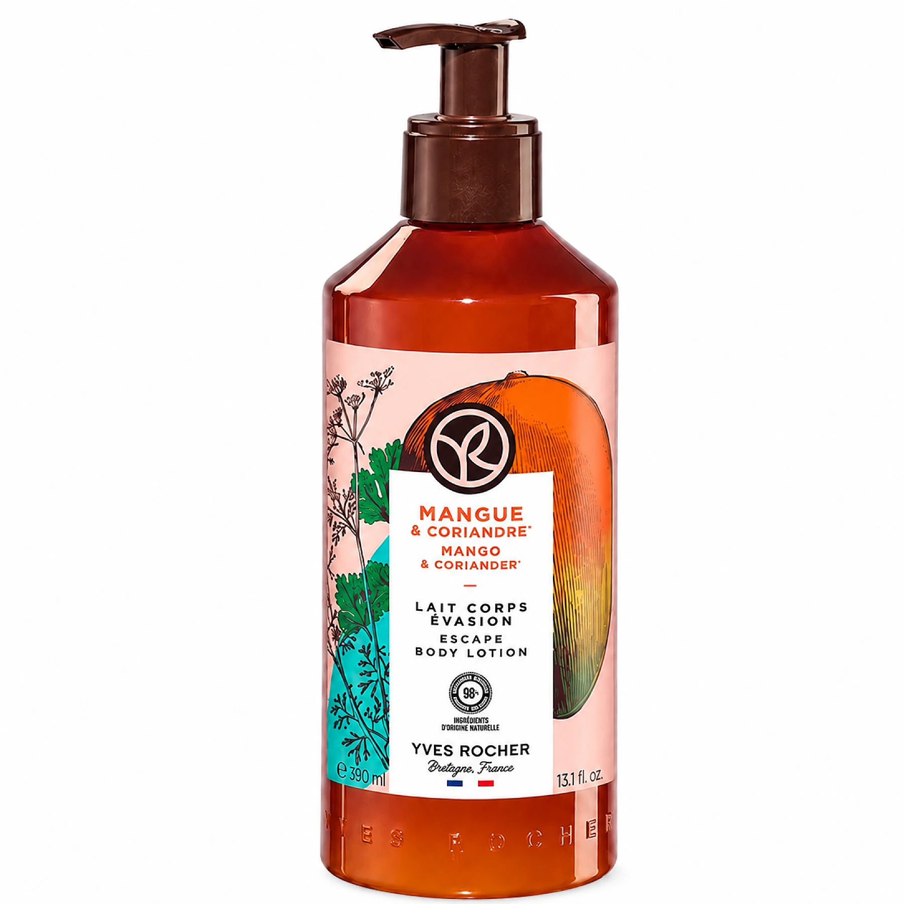 Yves Rocher Lait Corps Évasion Mangue & Coriandre 390 ml – YVES ROCHER 390