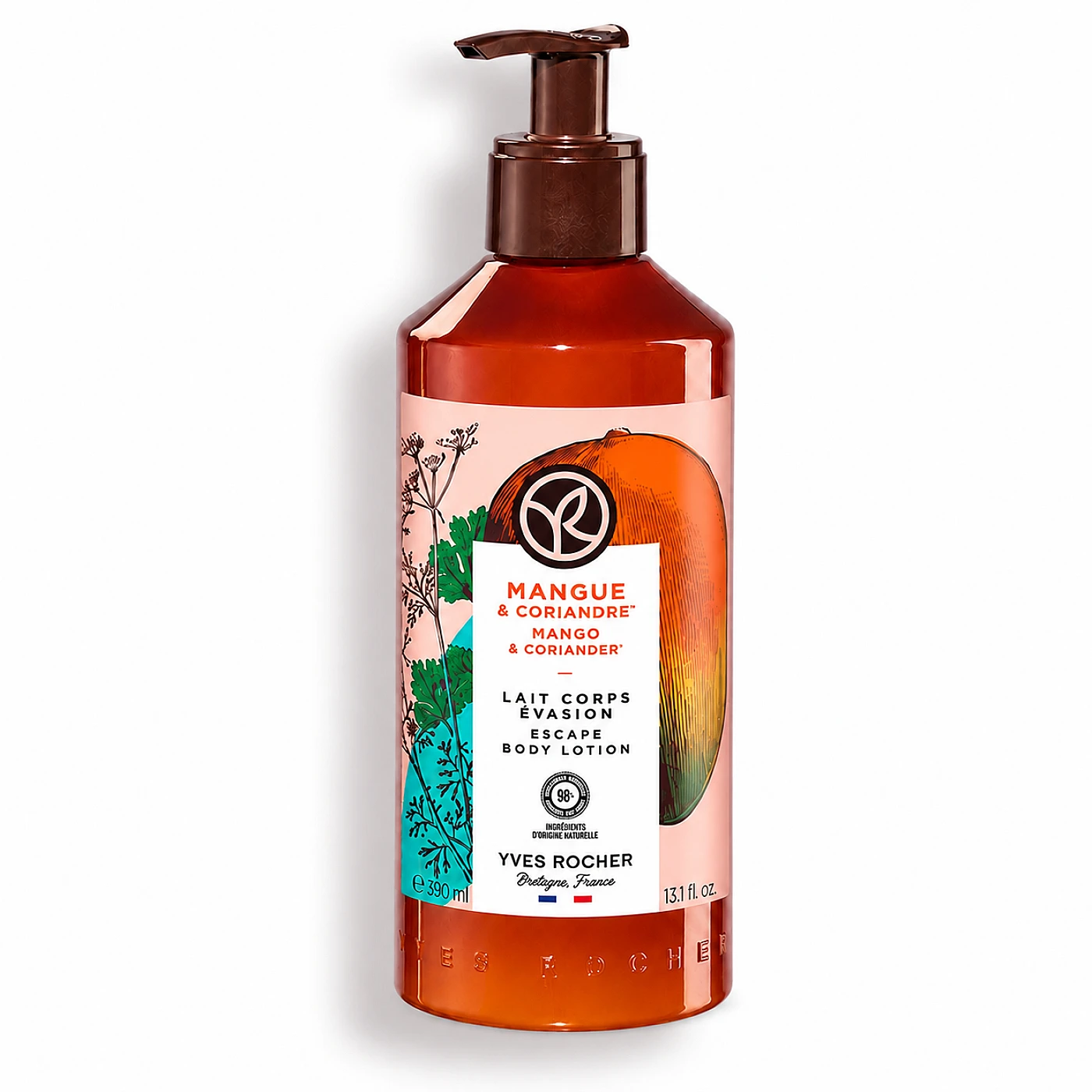 Yves Rocher Lait Corps Évasion Mangue & Coriandre 390 ml – YVES ROCHER 390