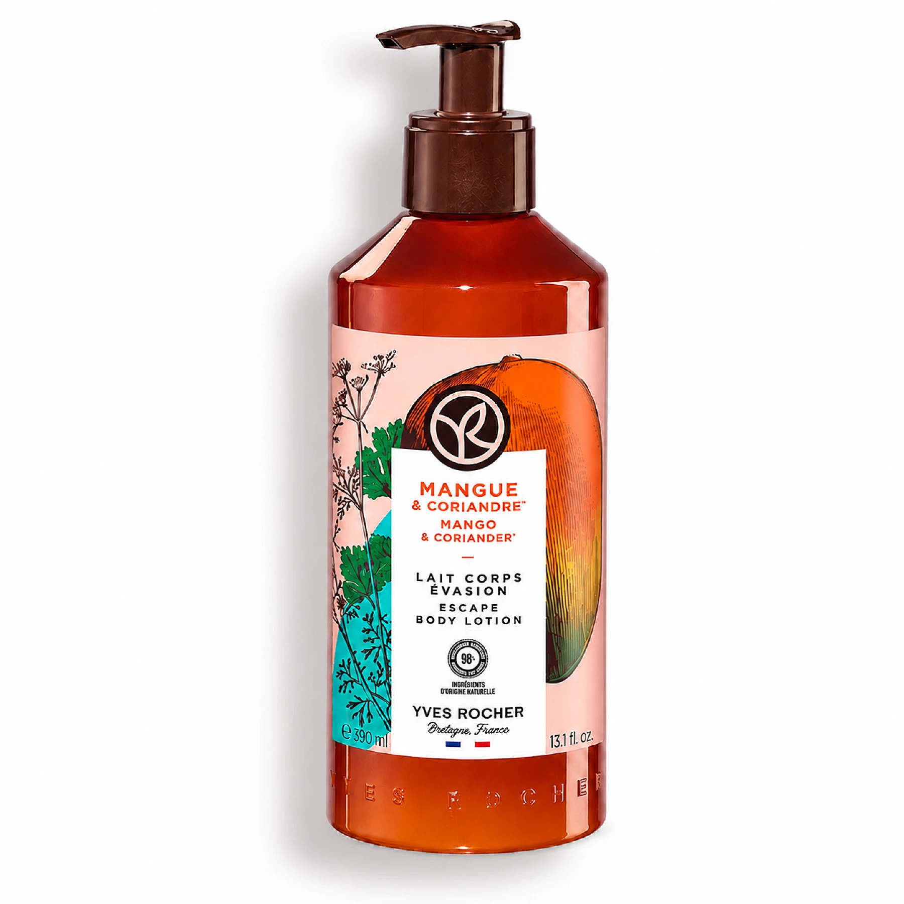 Yves Rocher Lait Corps Évasion Mangue & Coriandre 390 ml – YVES ROCHER 390