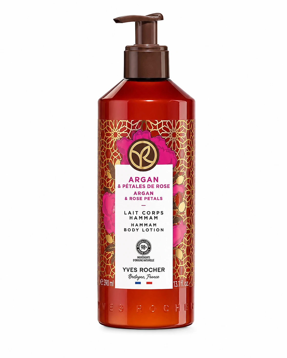 Yves Rocher Lait Corps Hammam Argan & Rose 390 ml – YVES ROCHER 390ml