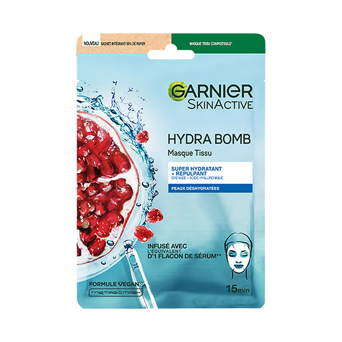 Garnier Skin Active Masque Tissu Hydratant – GARNIER 1 masque tissu