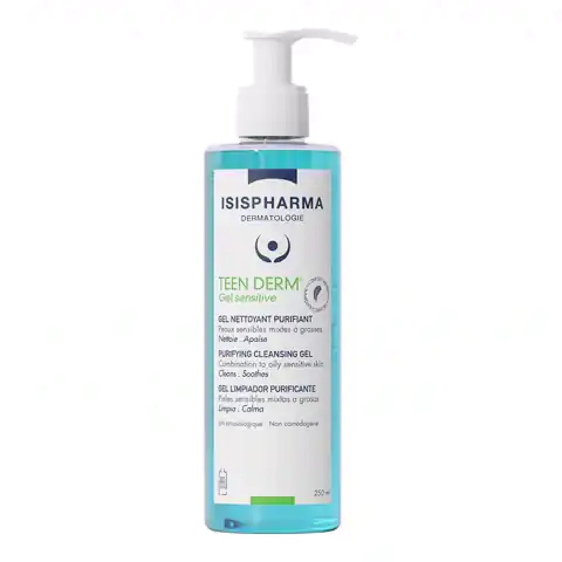 ISISPHARMA Teen Derm Gel Sensitive Nettoyant Purifiant 250ml – Isispharma 250 ml