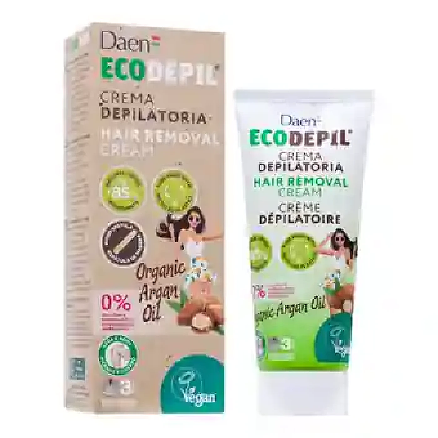 DAEN Ecodepil Crème Dépilatoire Corps Argan 100ml – Daen 100 ml