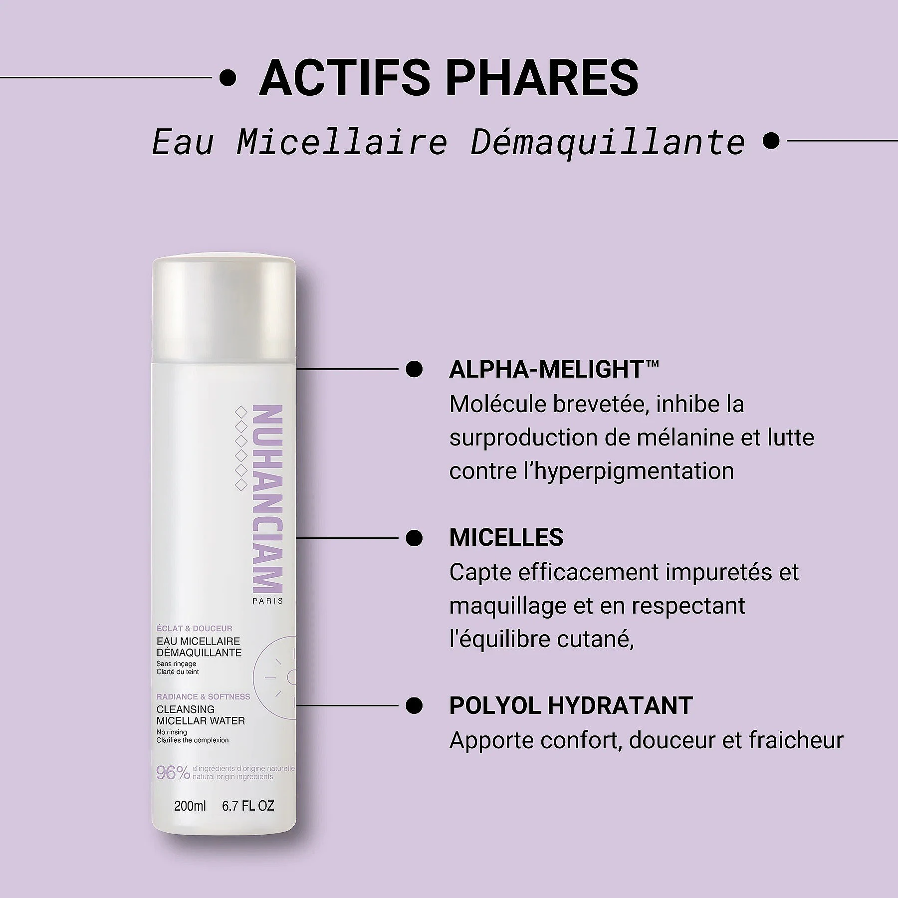 NUHANCIAM EAU MICELLAIRE 200ML