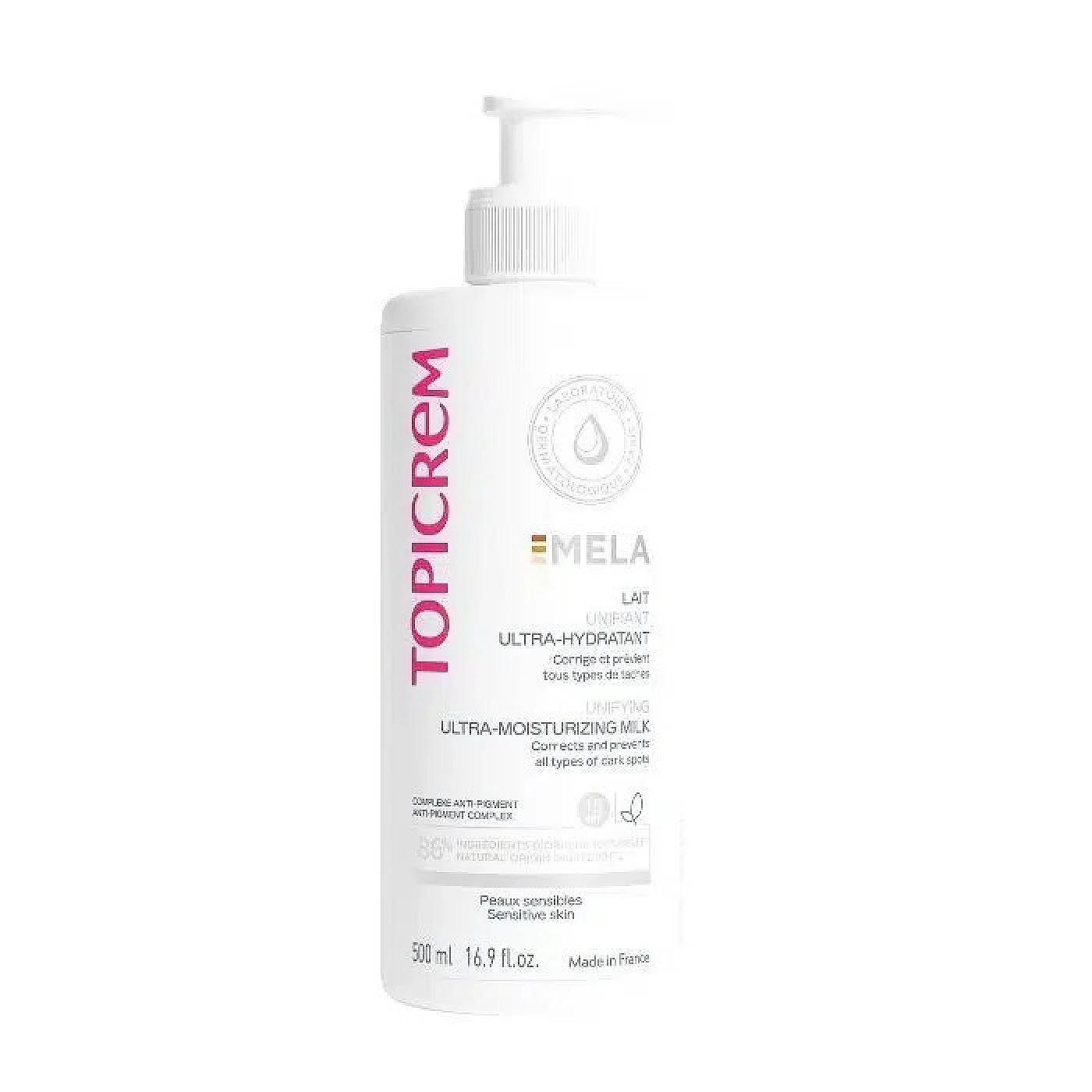 TOPICREM MELA LAIT UNIF SPF15 500ML