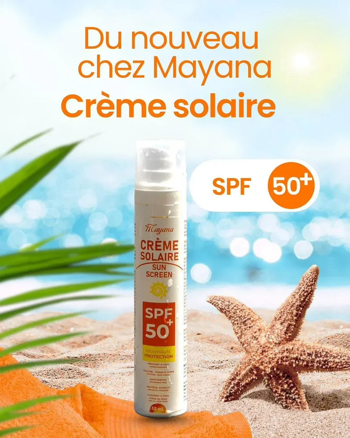 MAYANA CREME SOLAIRE SPF50