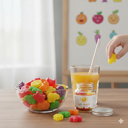 Cure de vitamines pour enfants