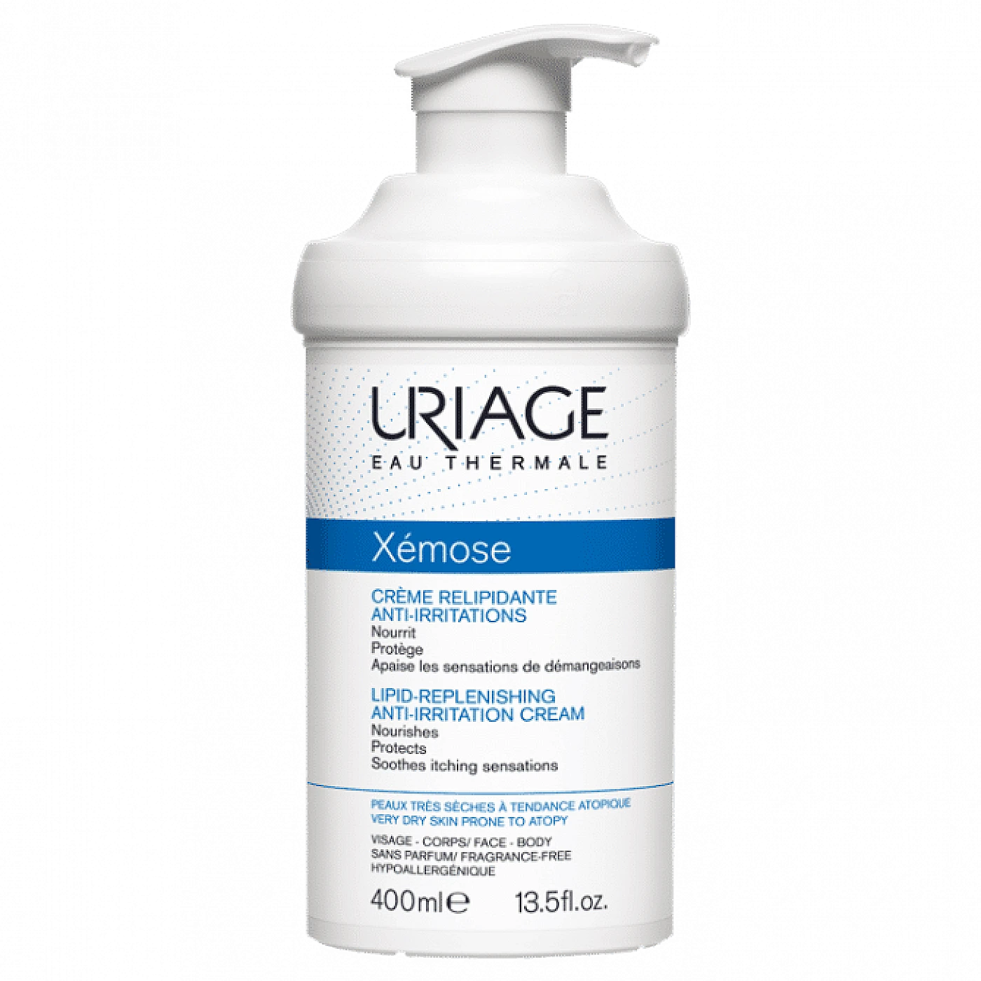 Uriage  XÉMOSE  Crème Relipidante Anti irritations 400ml