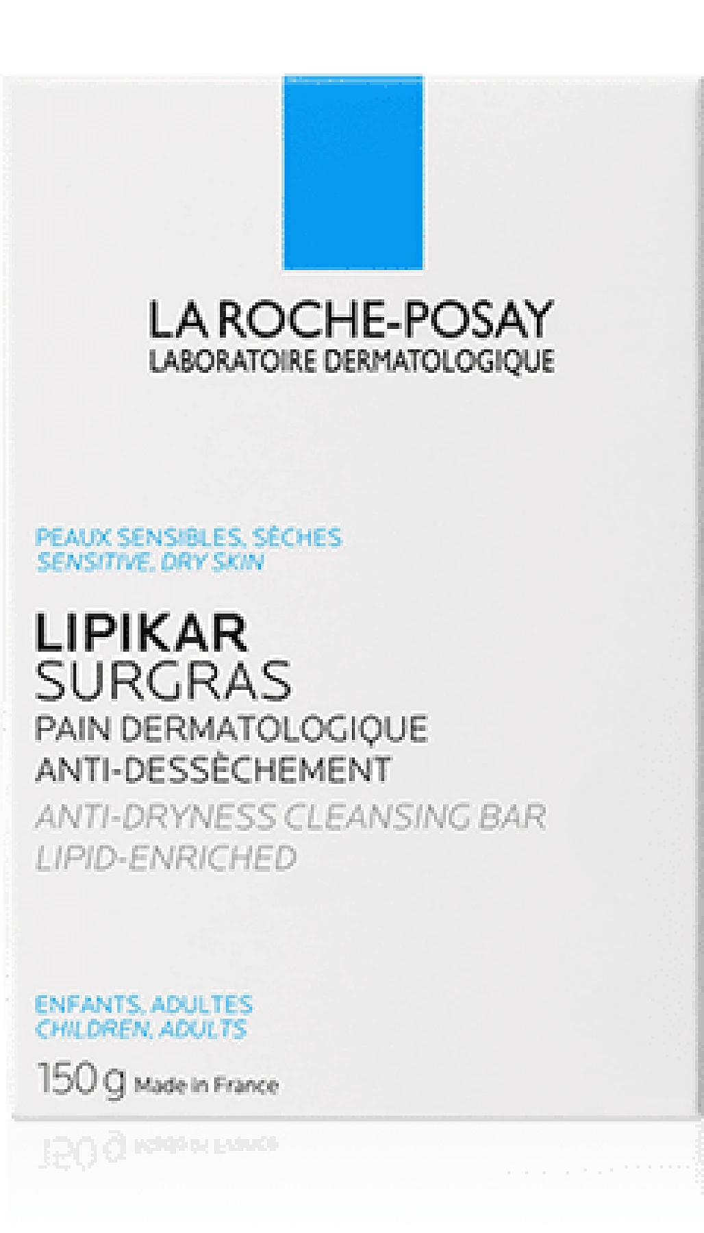 LA ROCHE-POSAY Lipikar surgras pain physiologique anti-dessèchement 150g