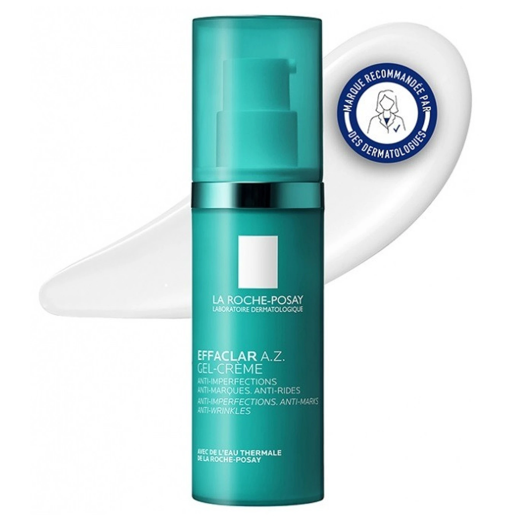 La Roche Posay Effaclar AZ Gel Crème Anti Imperfections Peau Lisse 40 ml