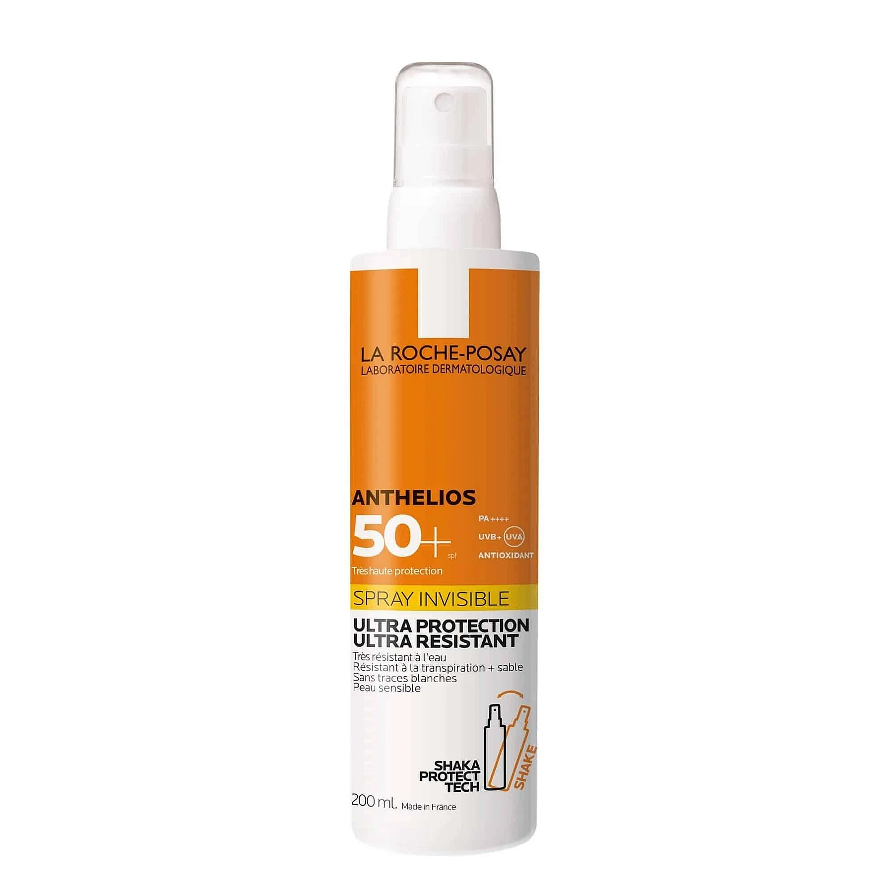 LA ROCHE-POSAY Anthelios Crème Solaire En Spray Invisible Visage et Corps SPF50 200ml