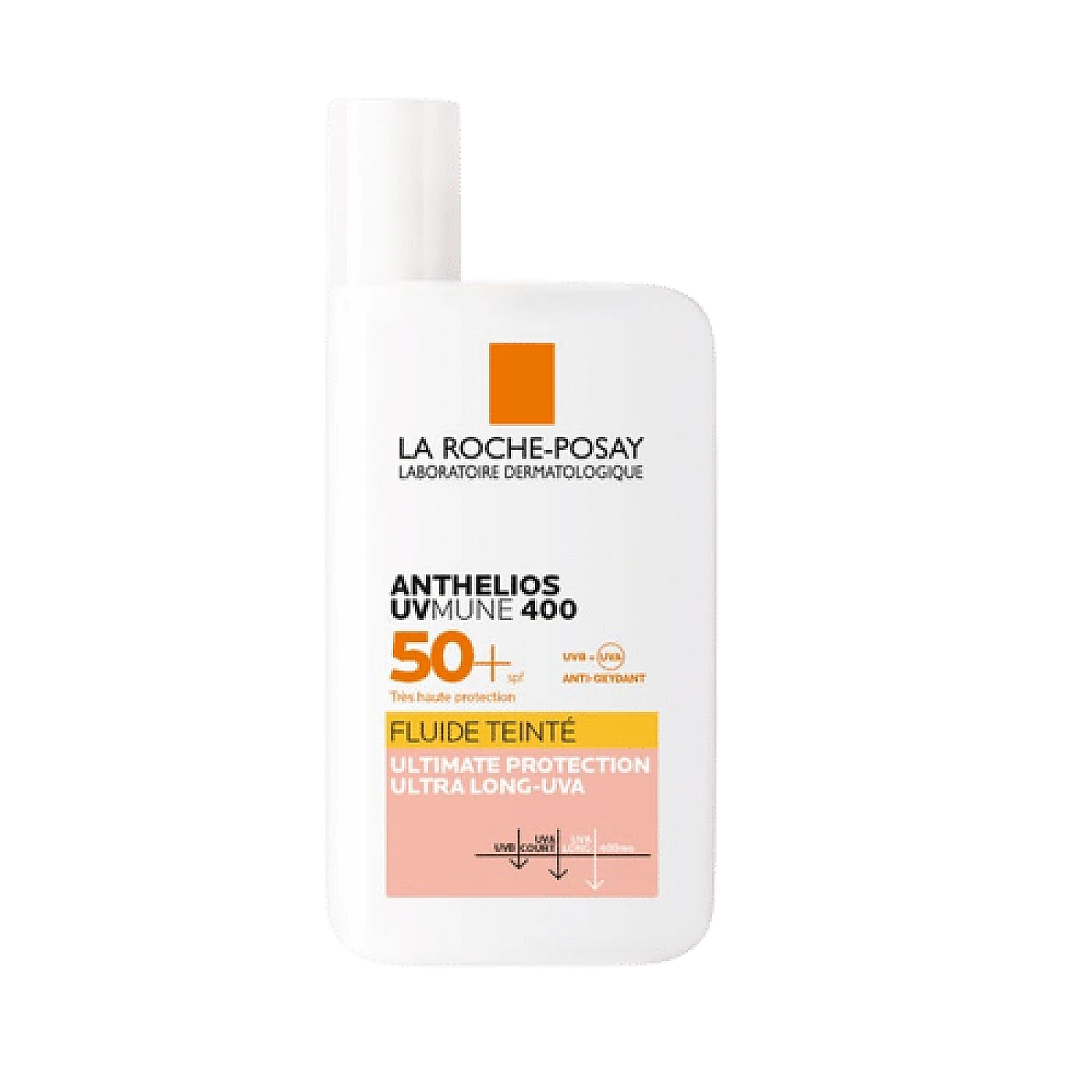 La Roche-Posay ANTHELIOS – SPF50+ Fluide Solaire Teinté avec Parfum Peaux normales à Mixtes 50ml