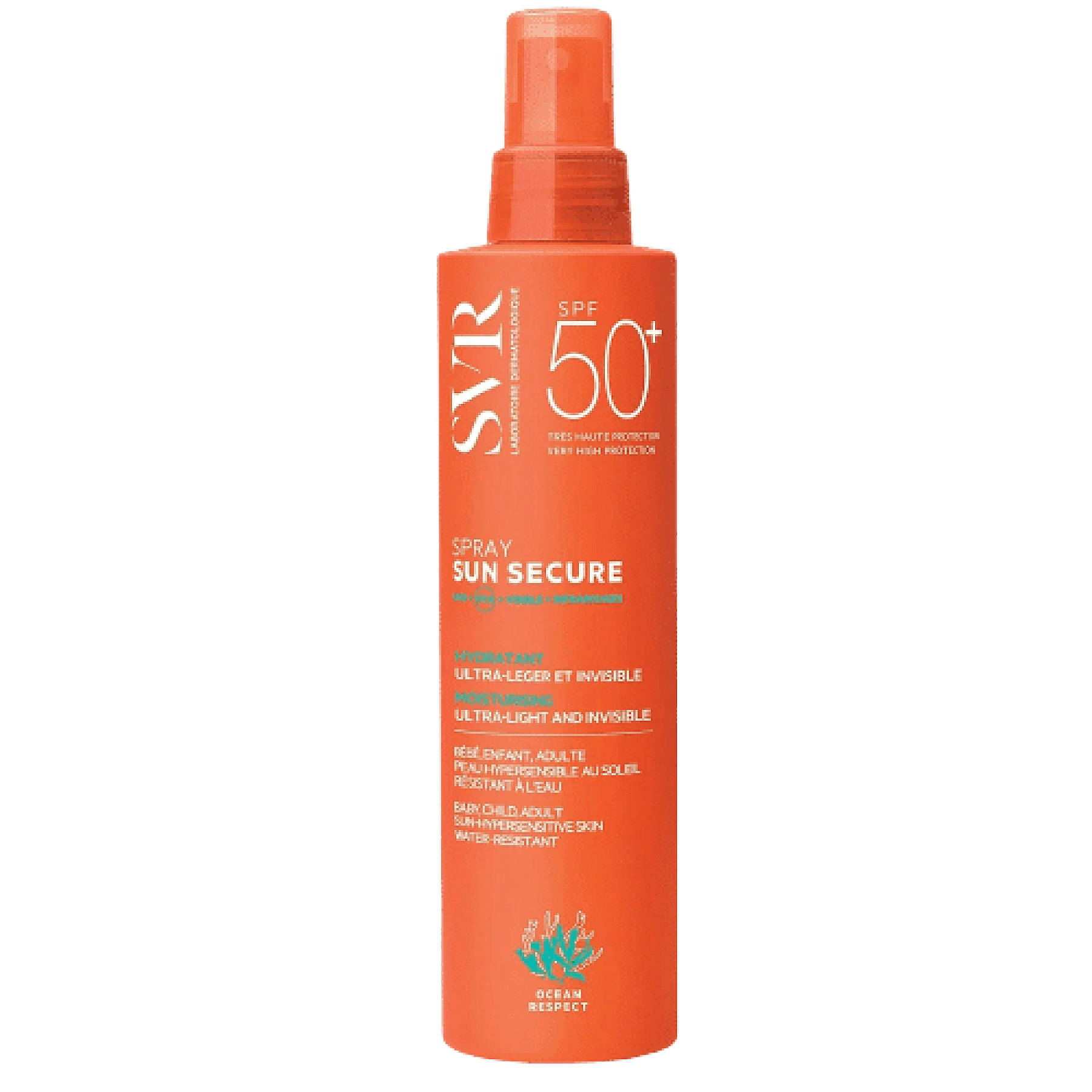 Svr Sun Secure Spray Lait-en-brume Hydratant Spf50+ 200 ml