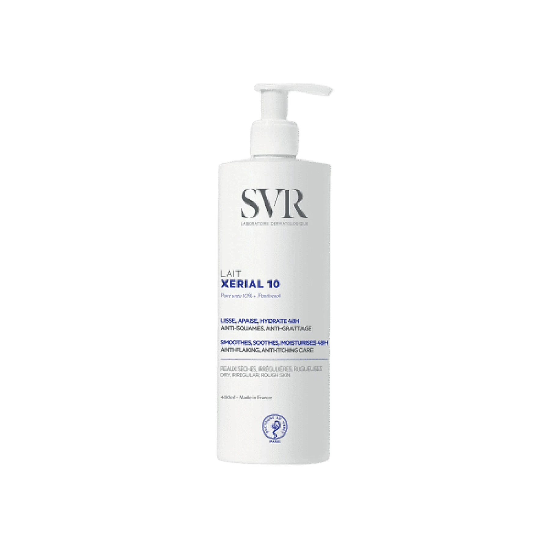 SVR XERIAL – Xerial 10 Lait Corps Peaux Sèches Sensibles et Squameuses 400ml