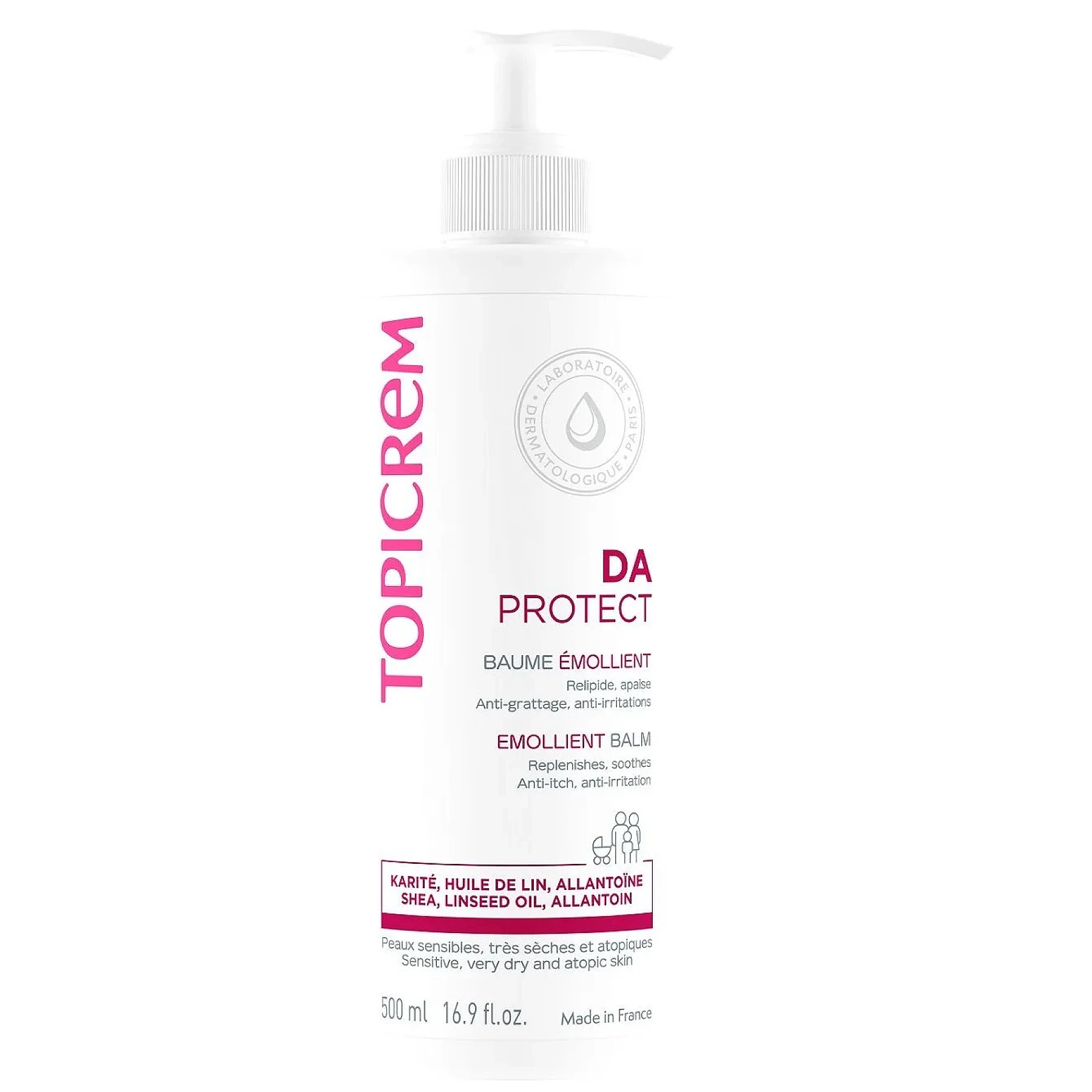 Topicrem DA Baume Emollient Peaux Atopiques 500ml