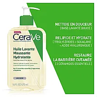 Cerave Huile Lavante Moussante et Hydratante Peaux Normales à Très Sèches 473ml