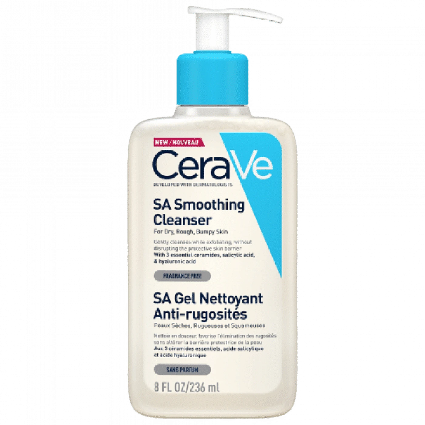 CeraVe SA Gel Nettoyant Anti-Rugosités 236 ml