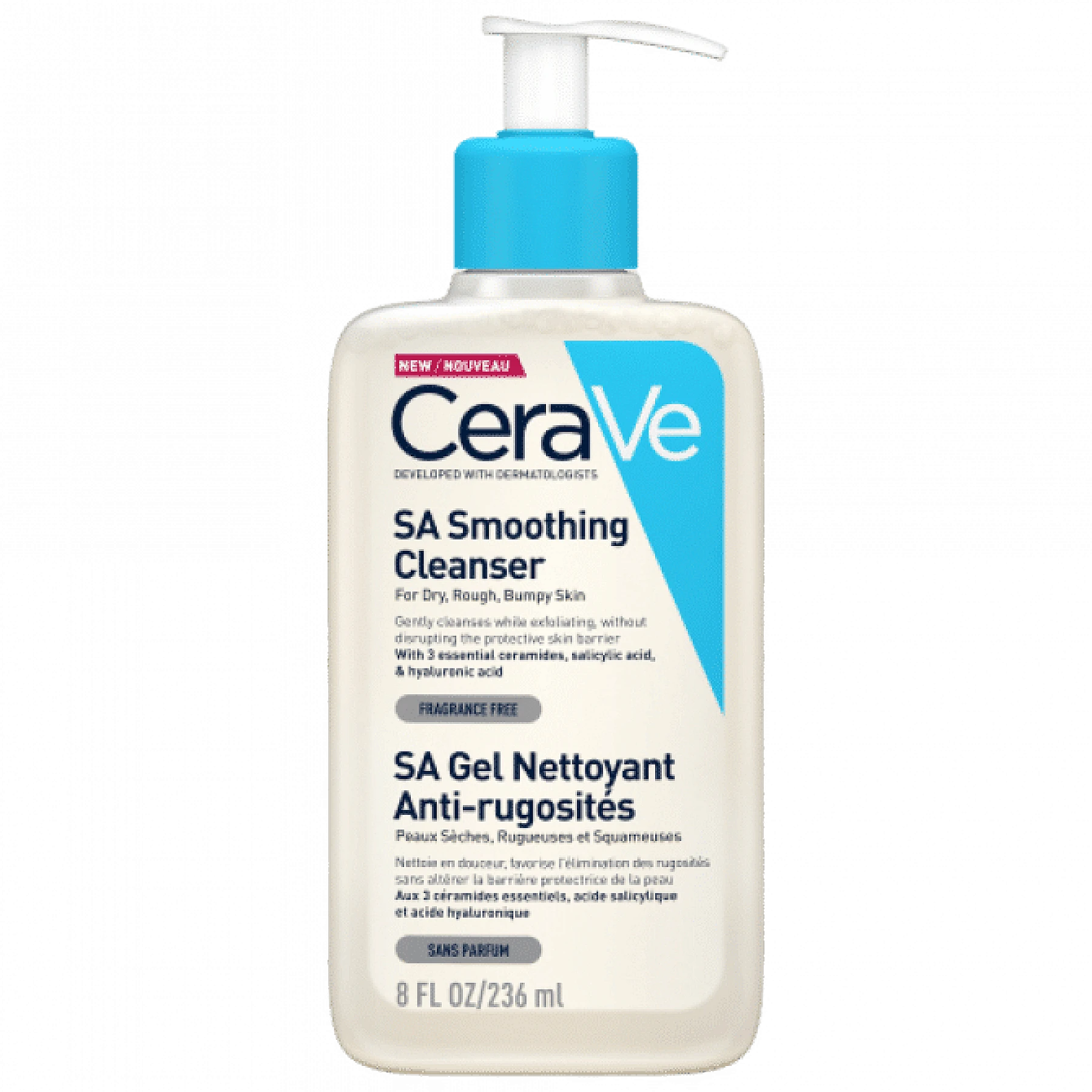 CeraVe SA Gel Nettoyant Anti-Rugosités 236 ml