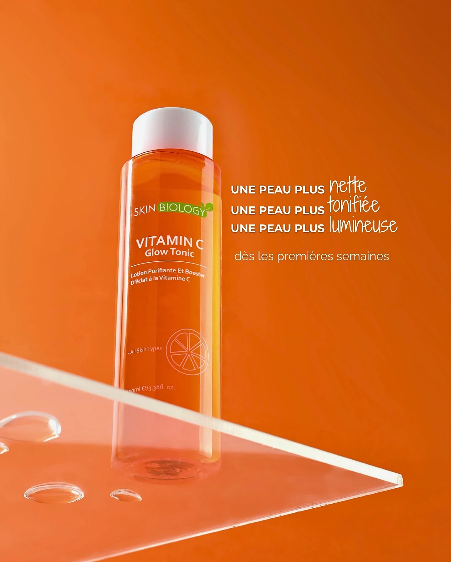 Skin Biology Lotion Purifiante Booster d'Éclat à la Vitamine C 100ml – SKIN BIOLOGY 100ML