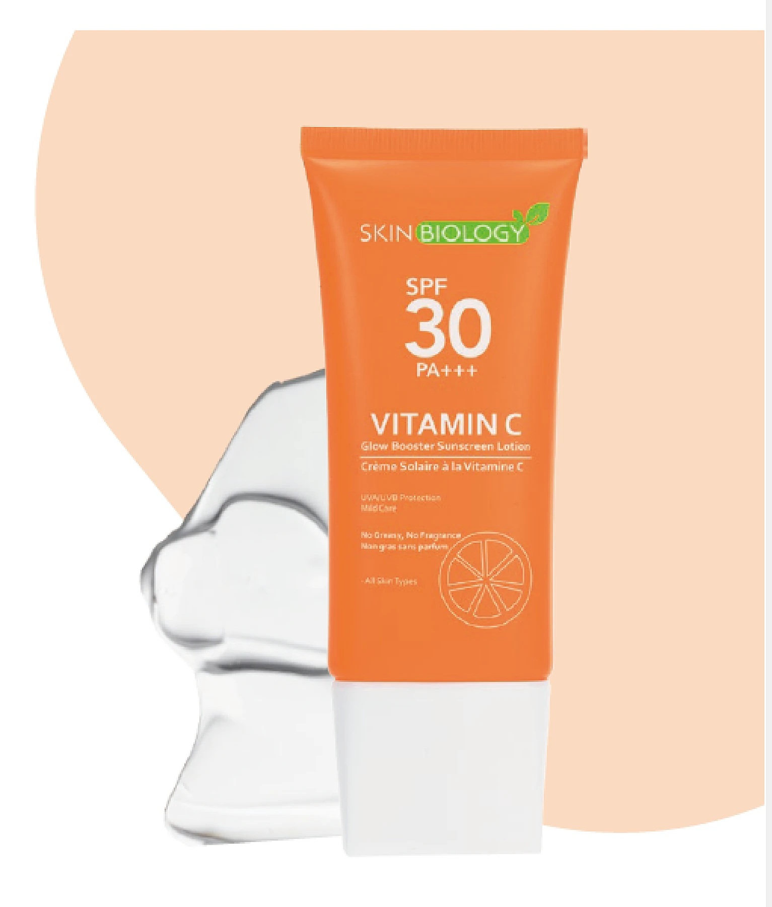 Skin Biology Crème Solaire Vitamine C SPF 30 PA+++ – SKIN BIOLOGY 60ML