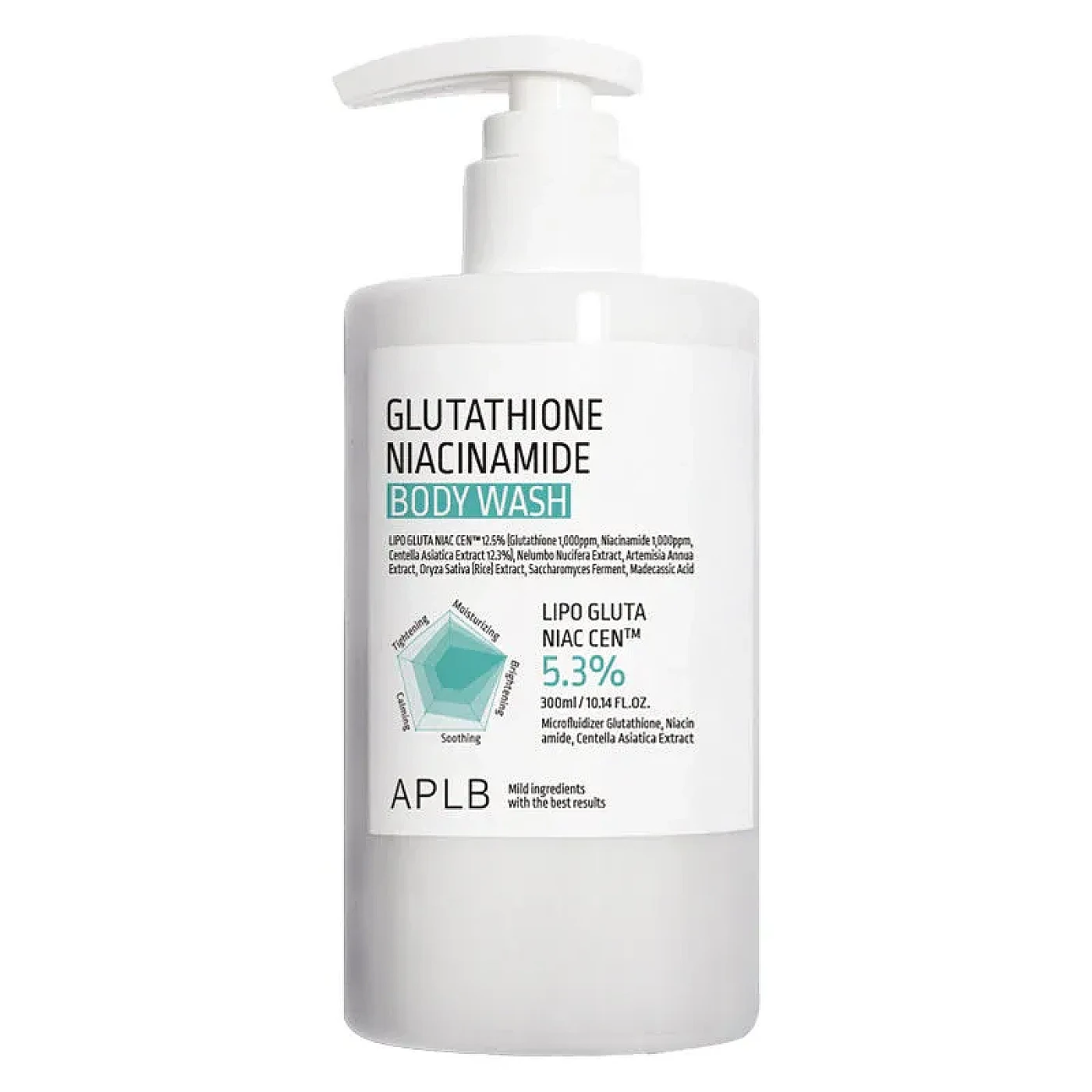 APLB Glutathione Niacinamide Gel Douche Éclaircissant 300 ml