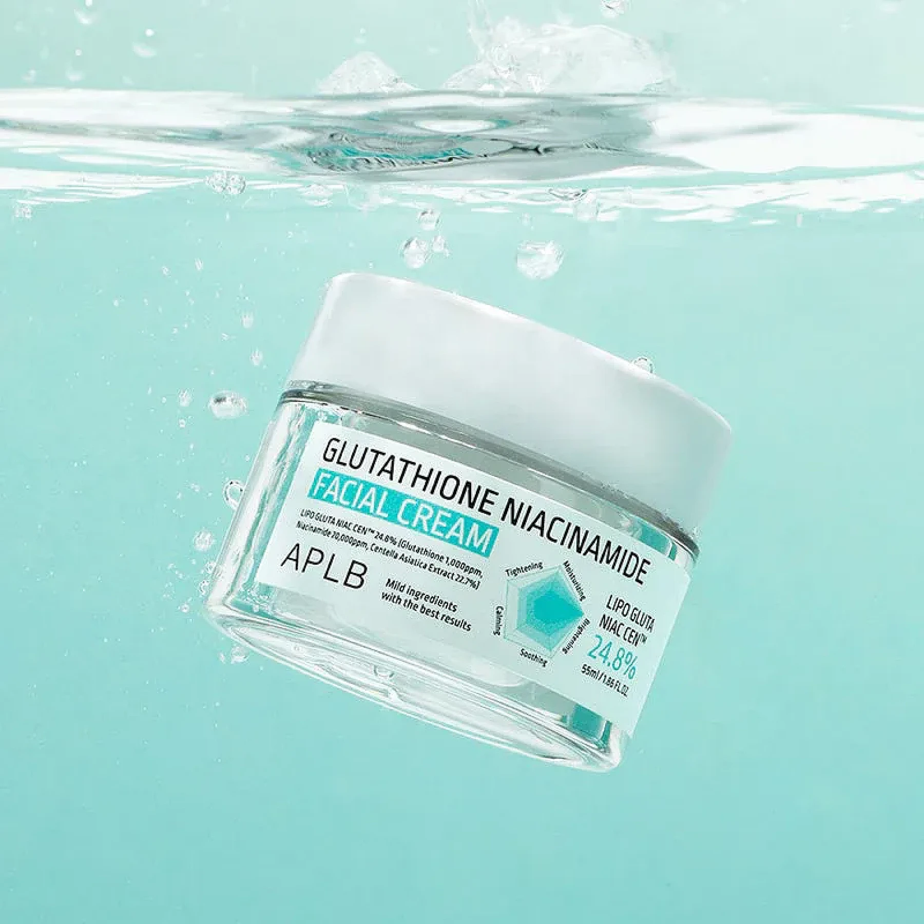  APLB Glutathion Niacinamide Crème Visage Unifiant et Anti Age 55 ml