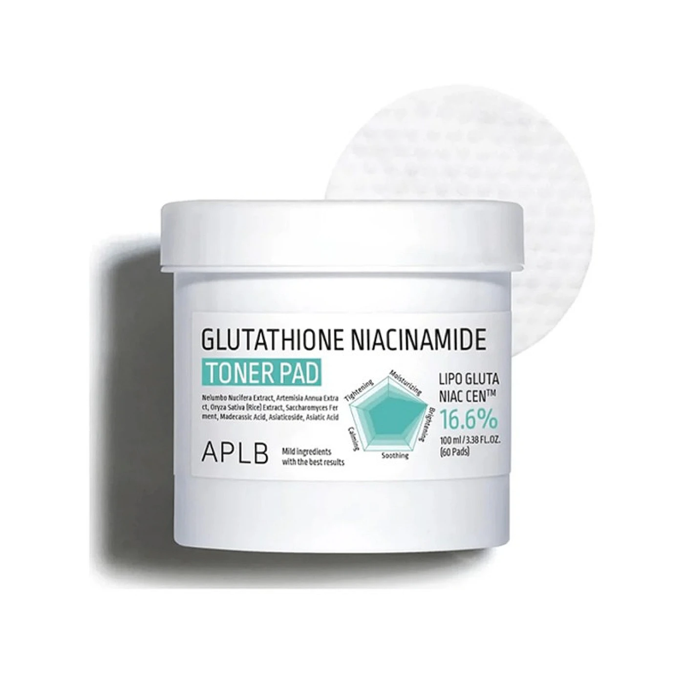 APLB Glutathione Niacinamide Toner Pad 100ml