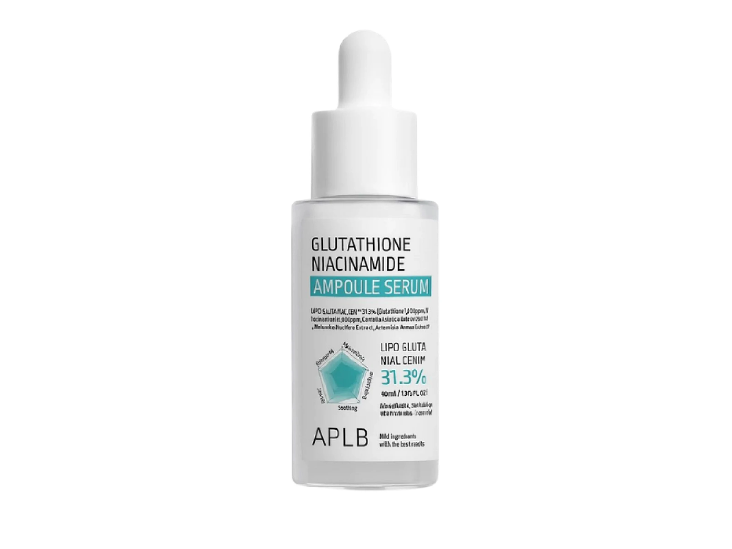 APLB Glutathione Niacinamide Ampoule Sérum Illuminateur Hydratant et Anti-âge 40 ml