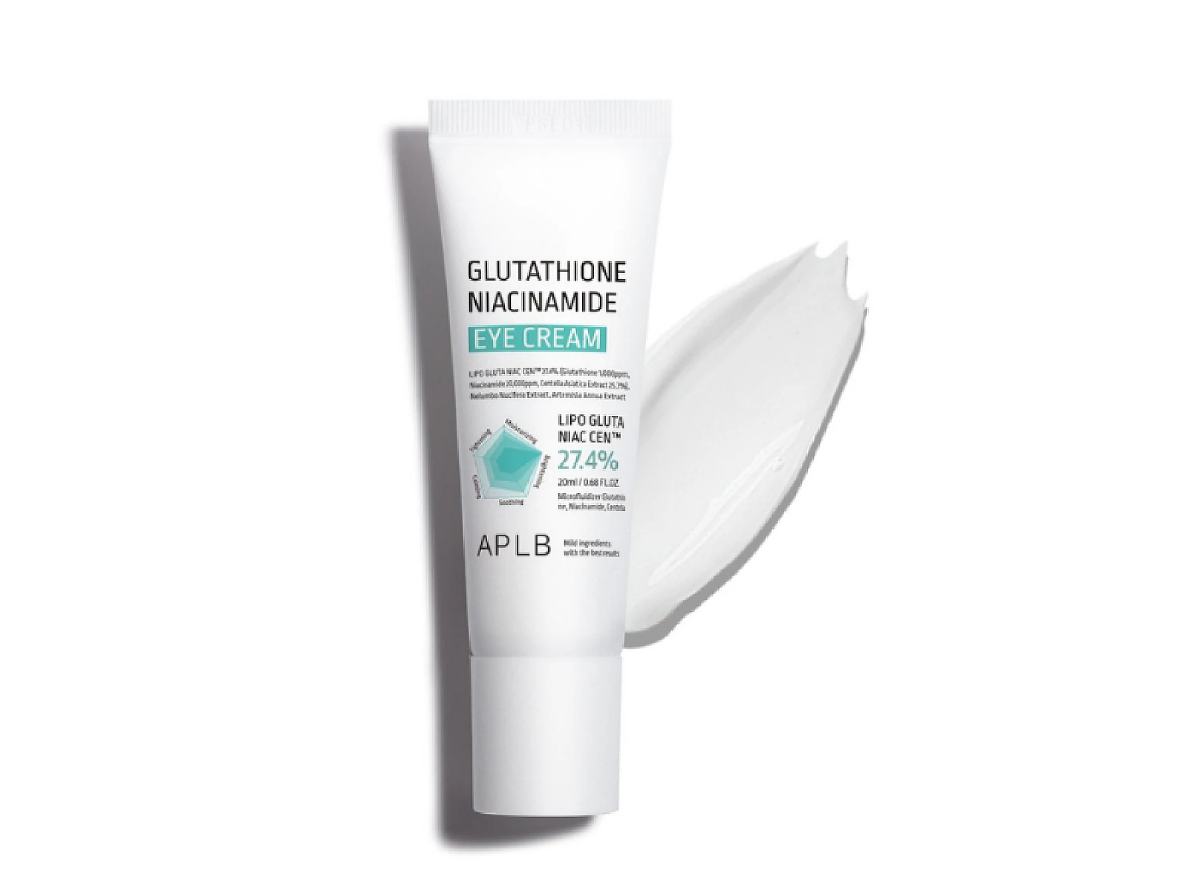 APLB Glutathione Niacinamide Crème Éclat Contour Yeux Anti Poches 20 ml