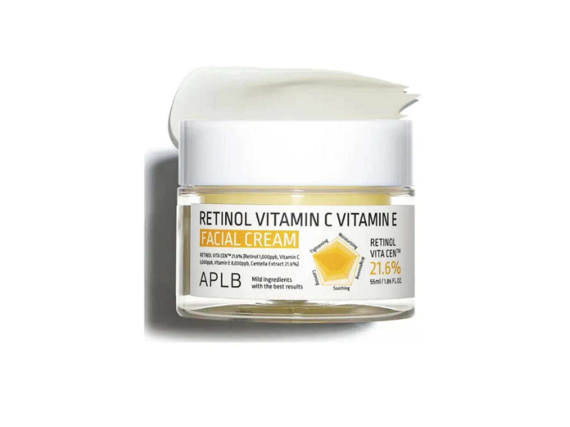 Aplb Crème Éclat Rajeunissant Visage Rétinol Vitamin C Vitamin E 55 ml