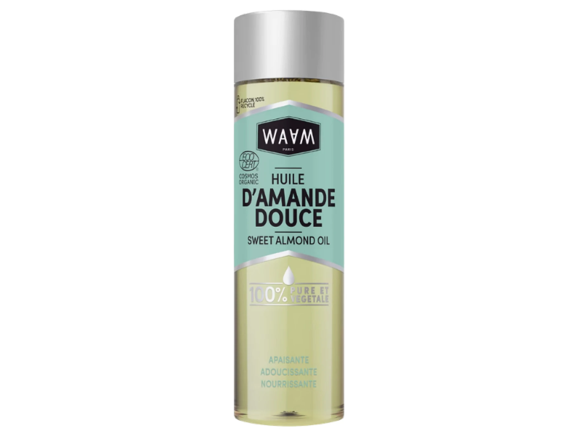 WAAM Huile Amande Douce Certifiée Bio 75 ml