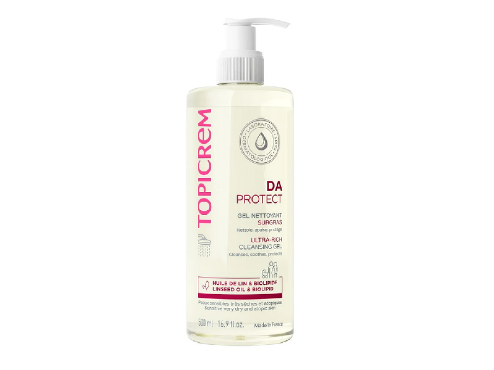 Topicrem DA Gel Nettoyant Surgras 500ml
